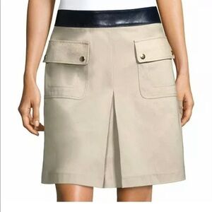 Tory Burch leather waist utility joss skirt